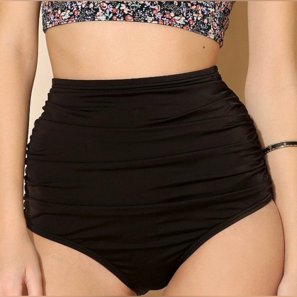High waisted swim bottom